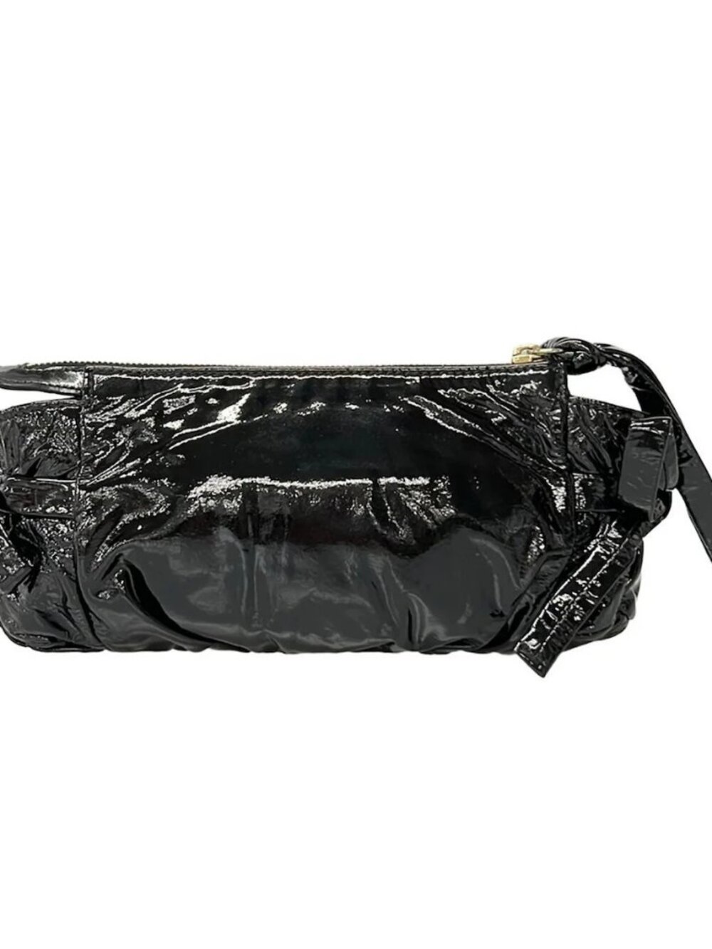 GUCCI Hysteria 203632 Black Patent Leather Clutch Bag - Picture 3 of 11